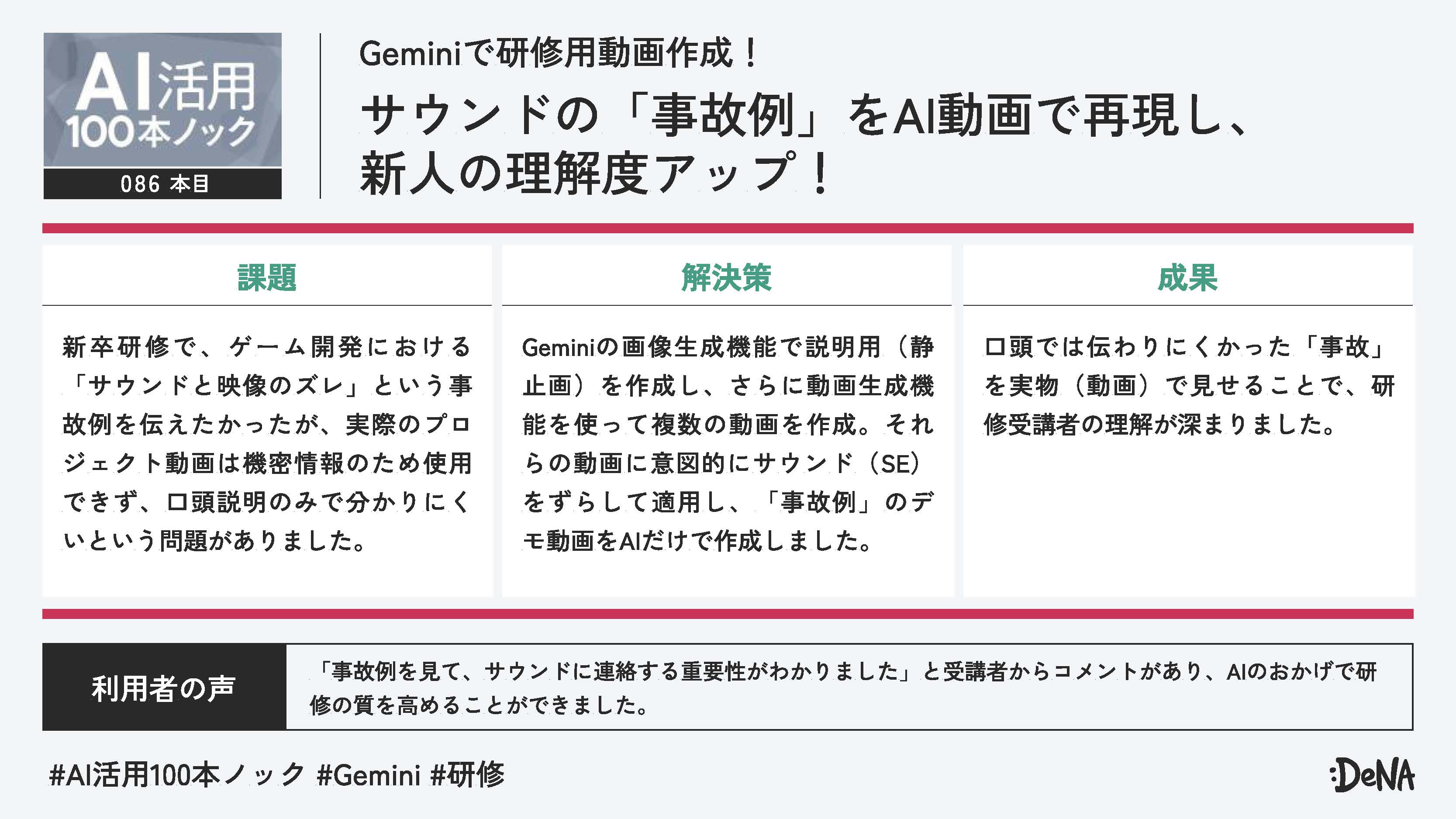 生成AIで作成した音ズレ再現動画の活用事例