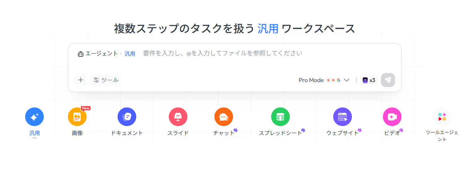 6つのエージェント選択画面