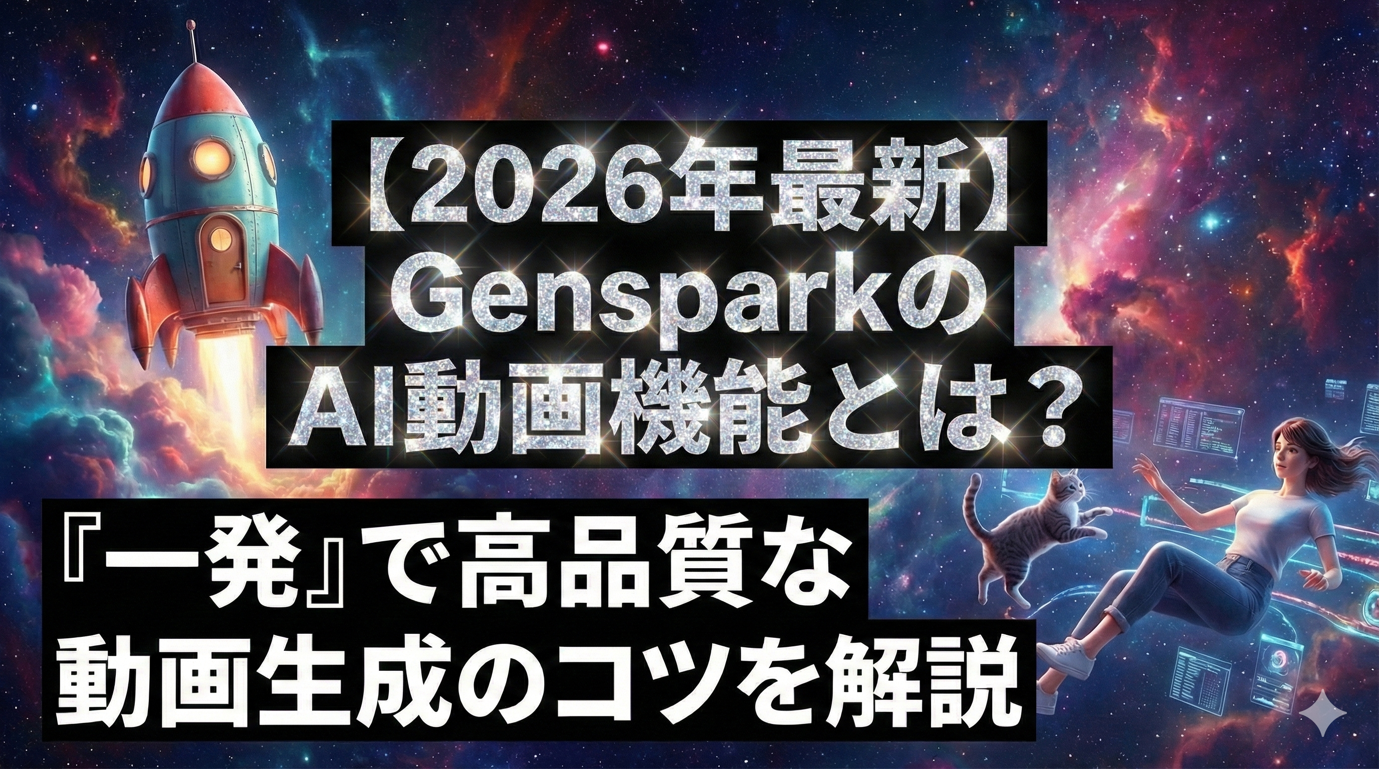 【2026年最新】GensparkのAI動画機能とは?「一発」で高品質な動画生成のコツを解説