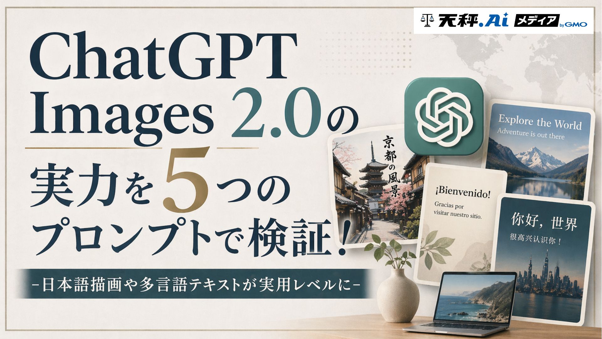 ChatGPT Images 2.0の実力を5つのプロンプトで検証!-日本語描画や多言語テキストが実用レベルに-