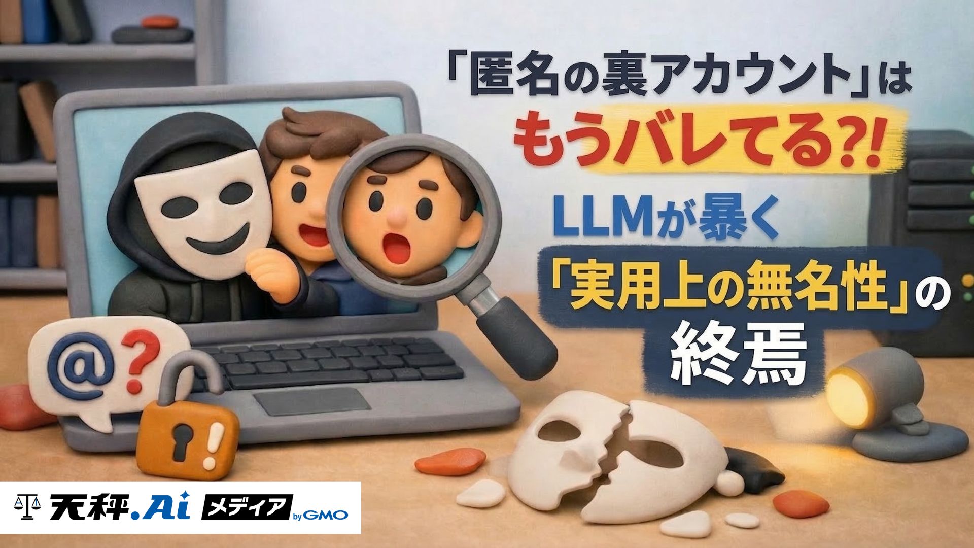 「匿名の裏アカウント」はもうバレてる?!LLMが暴く「実用上の無名性」の終焉