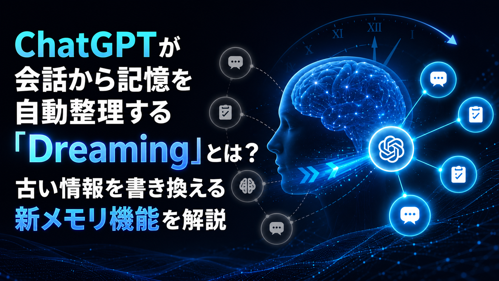 ChatGPTが過去の会話から記憶を自動生成、古い情報を裏側で書き換える新メモリ「Dreaming」とは