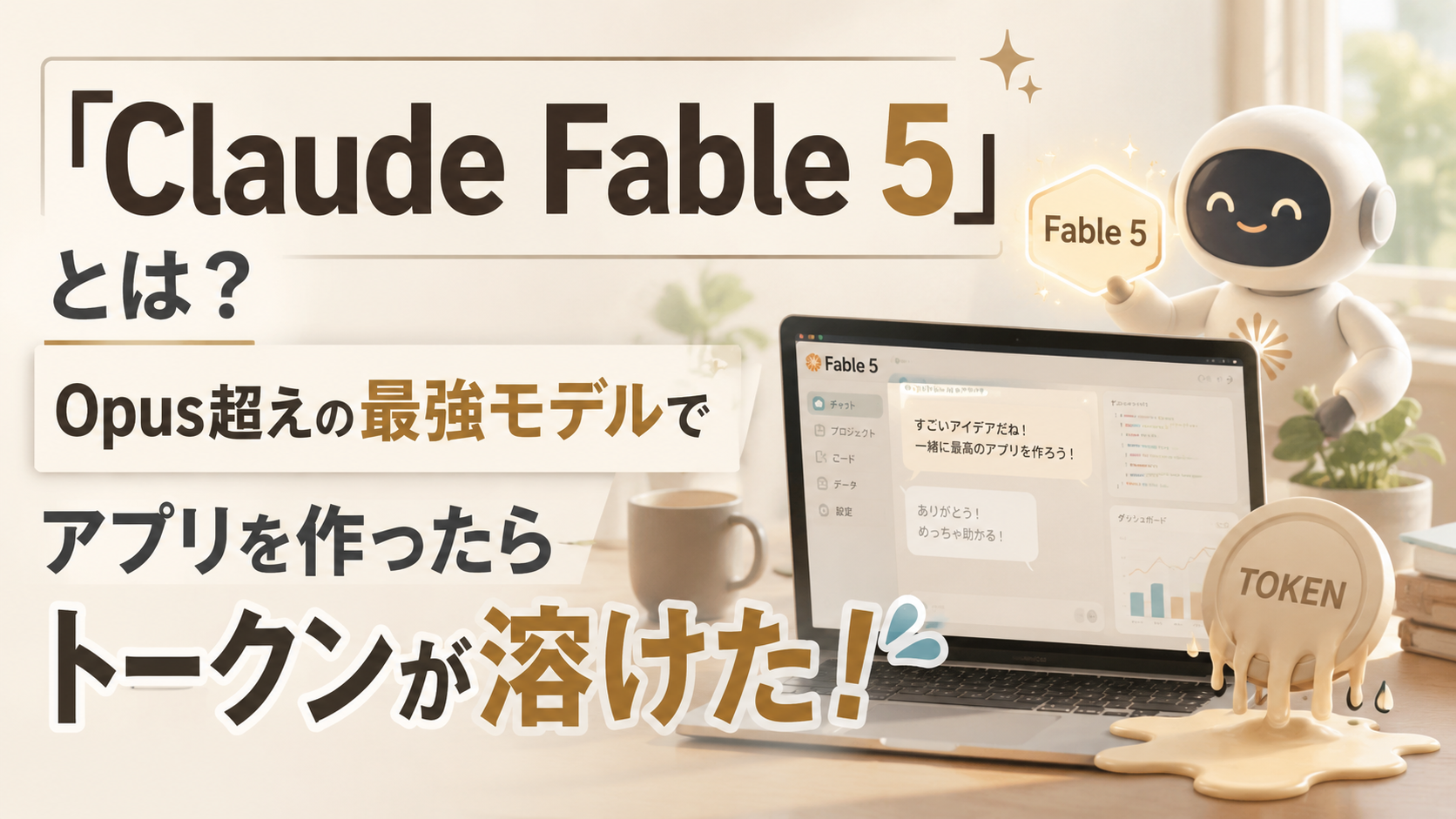 「Claude Fable 5」とは？ーOpus超えの最強モデルでアプリを作ったらトークンが溶けた！