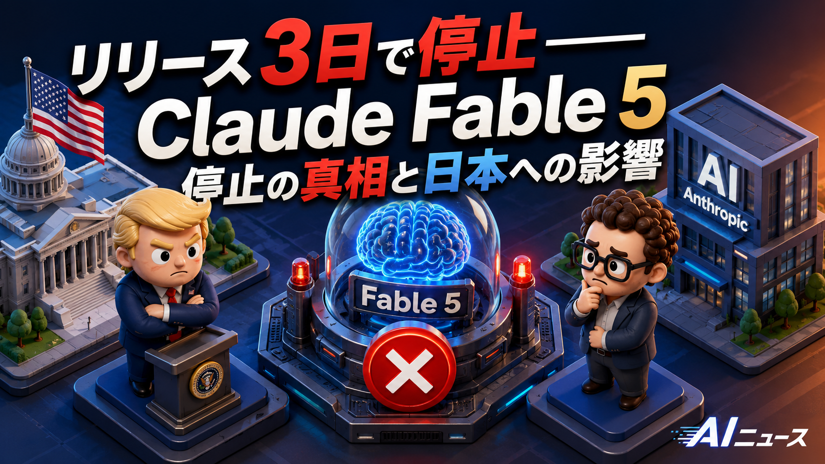 リリース3日で全面停止——Claude Fable 5・Mythos 5停止の真相と日本ユーザーへの影響