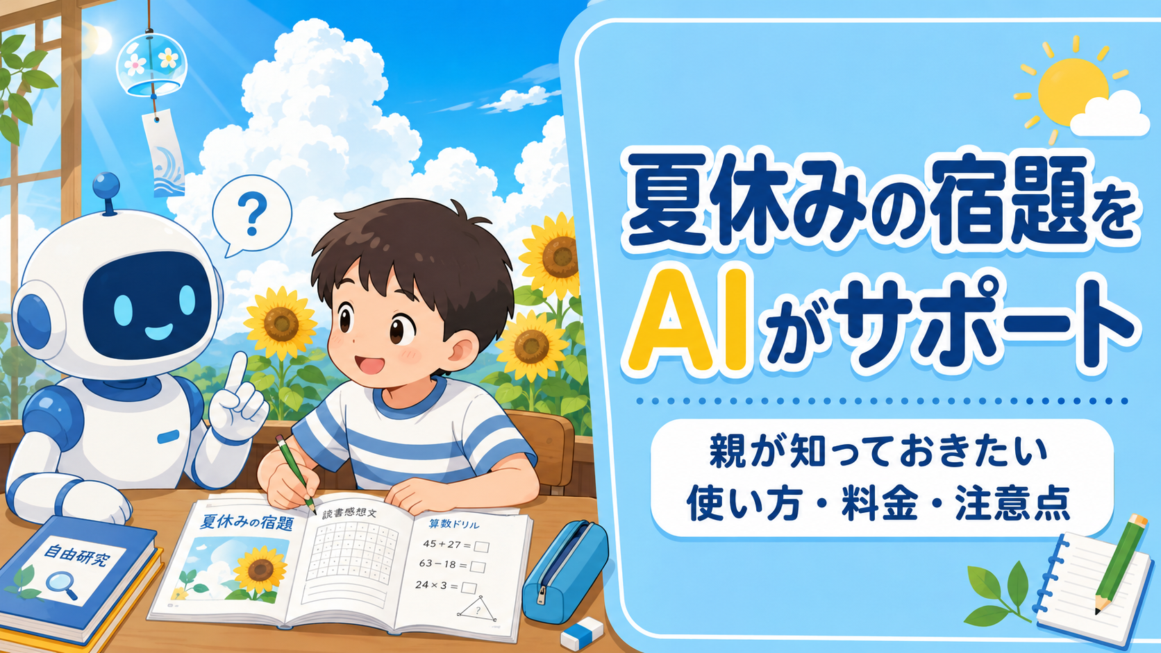 Geminiの「ガイド付き学習」で夏休みの宿題をサポート｜親が知っておきたい使い方・料金・注意点
