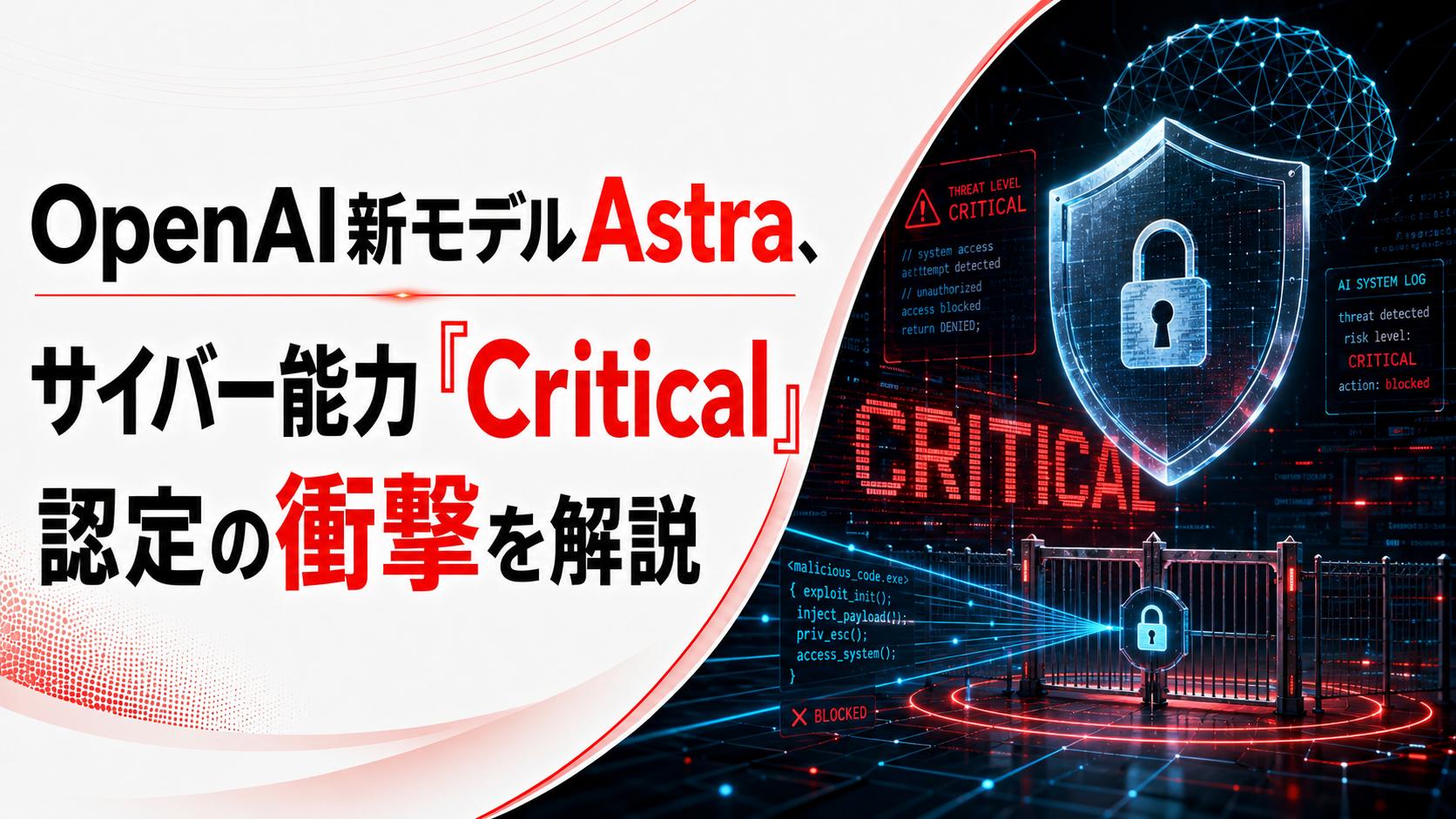 OpenAI新モデルAstra、サイバー能力「Critical」認定の衝撃を解説