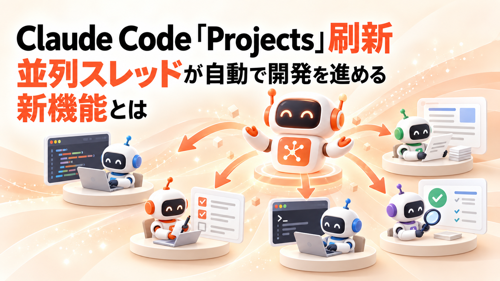 Claude Code「Projects」刷新|並列スレッドが自動で開発を進める新機能とは