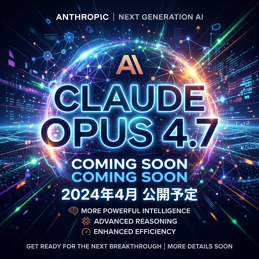 (リリース済) Claude Opus 4.7を導入いたします。
