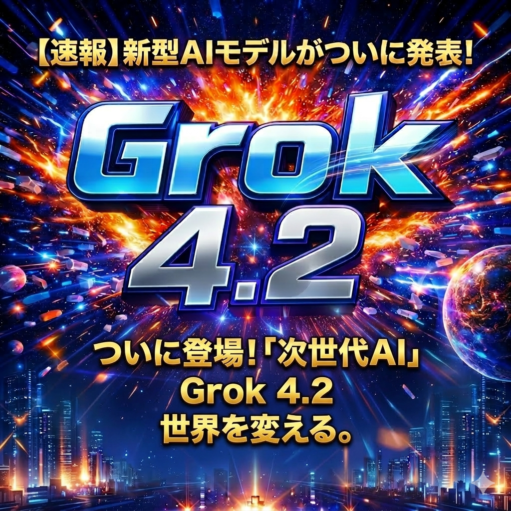 (リリース済)Grok 4.2を導入いたします。