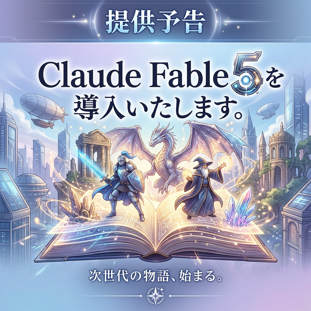 【天秤AI・天秤AI Biz】Claude Fable 5を導入いたします