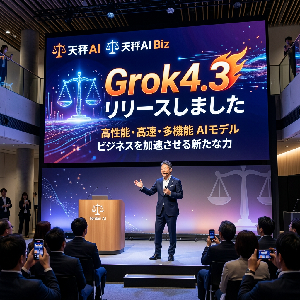 【天秤AI・天秤AI Biz】 Grok4.3 をリリースしました