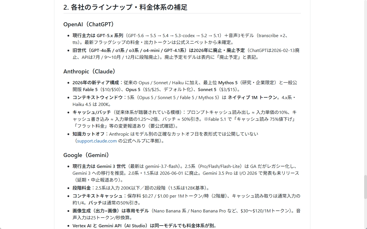 3エージェントが3社のサービスを徹底調査し、比較表を作成してくれました。