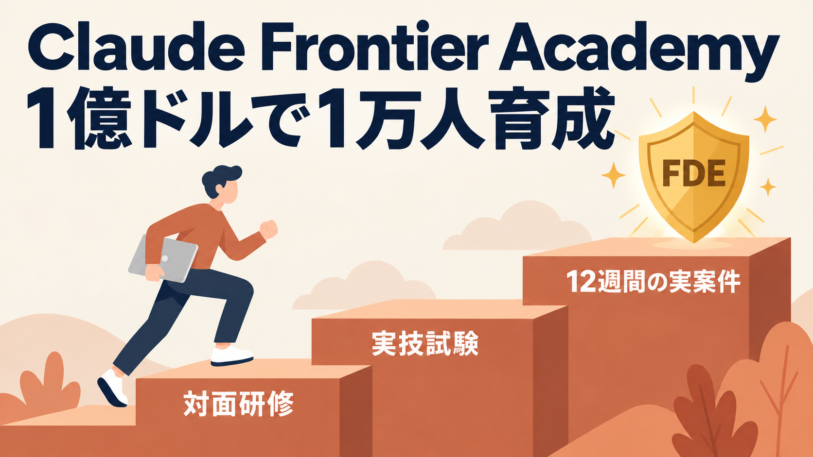 Claude Frontier Academy、1億ドルで1万人育成