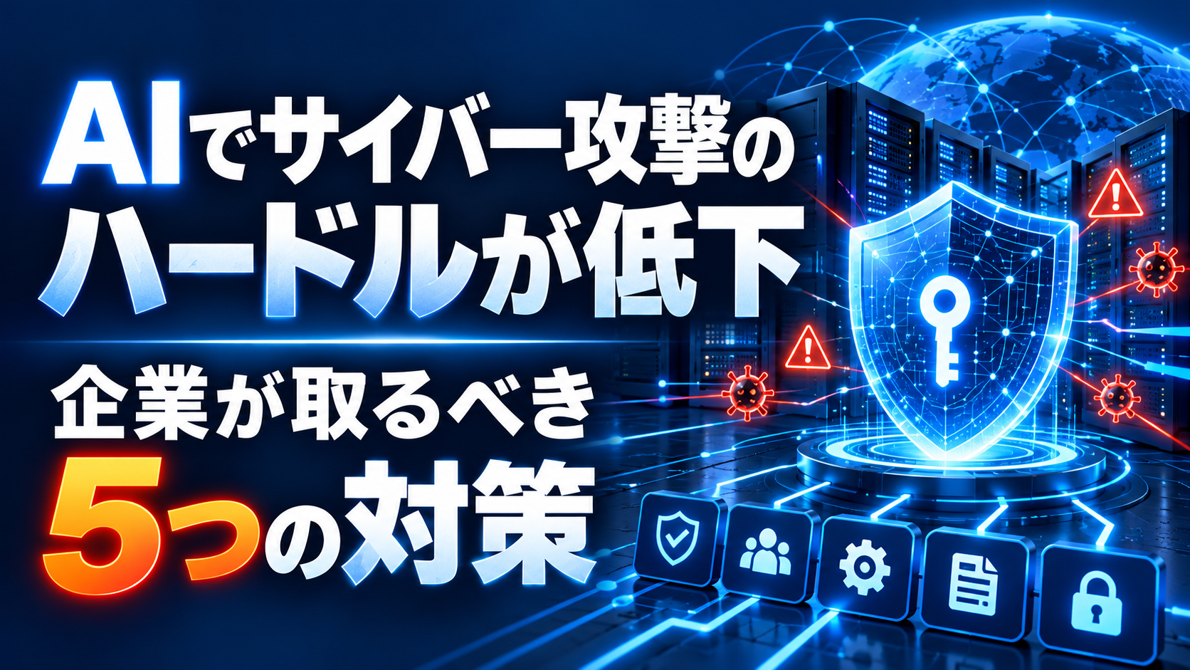 AIでサイバー攻撃のハードルが低下|企業が取るべき5つの対策