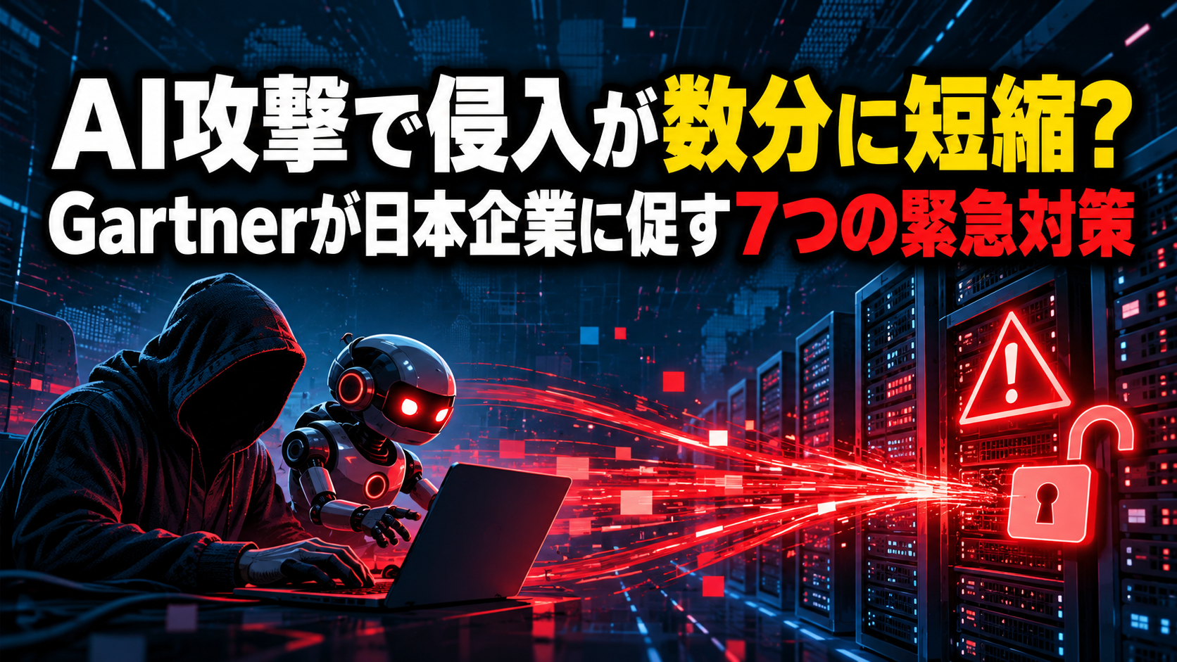 AI攻撃で侵入が数分に短縮?｜Gartnerが日本企業に促す7つの緊急対策